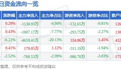 股票行情快报：南京新百（600682）12月25日主力资金净卖出1130.93万元